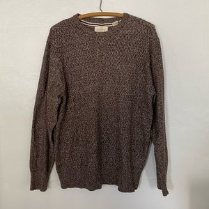 Men’s Weatherproof Vintage Brown Knit Sweater